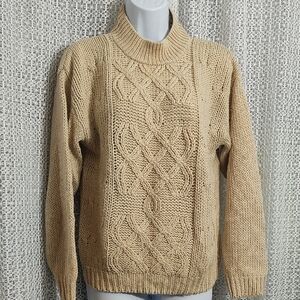 Jason Maxwell Hand-Knitted Sweater in Cream